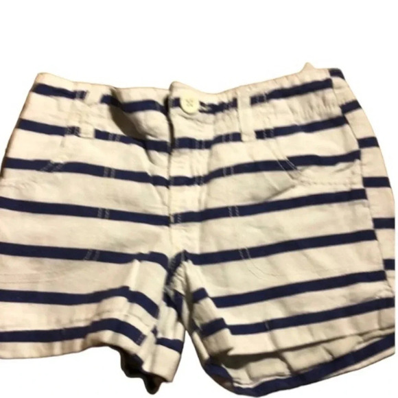 GYMBOREE OLD NAVY EUC GIRLS 2 SHORTS SUMMER WHITE BLUE ORANGE CASUAL GIRL SIZE 8 - Picture 6 of 8
